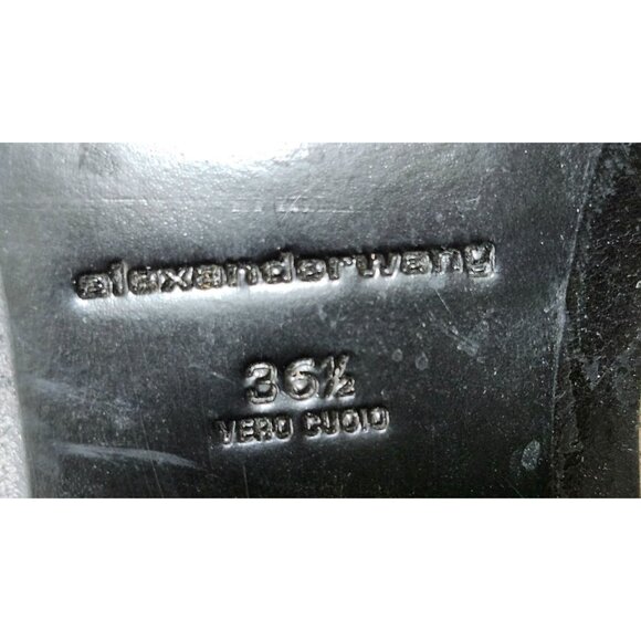 Alexander Wang Suede Ankle Boots Taupe Block Heel Zip Booties Size 36.5 US 6 - Picture 13 of 15